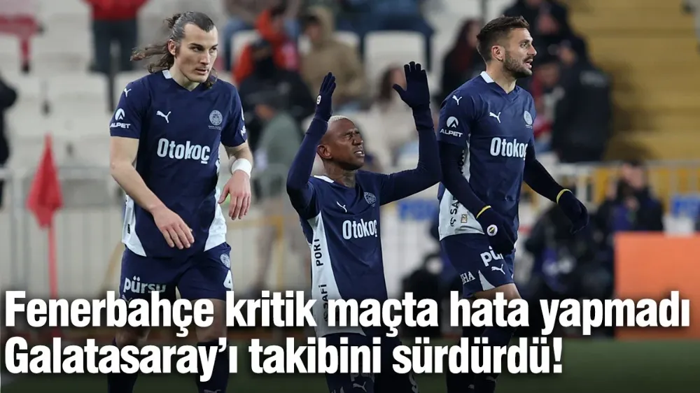 Sivasspor - Fenerbahçe 1 - 3