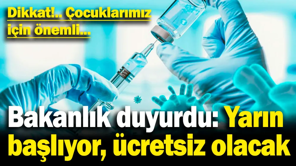 Sağlık Bakanlığından duyuru
