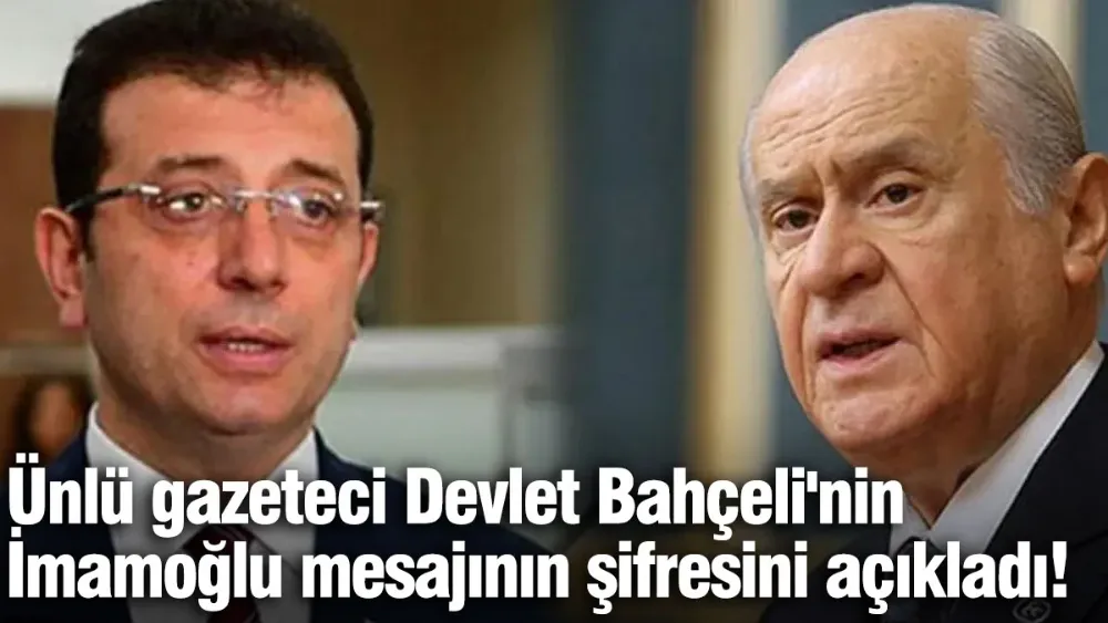 Ünlü gazeteci Devlet Bahçeli