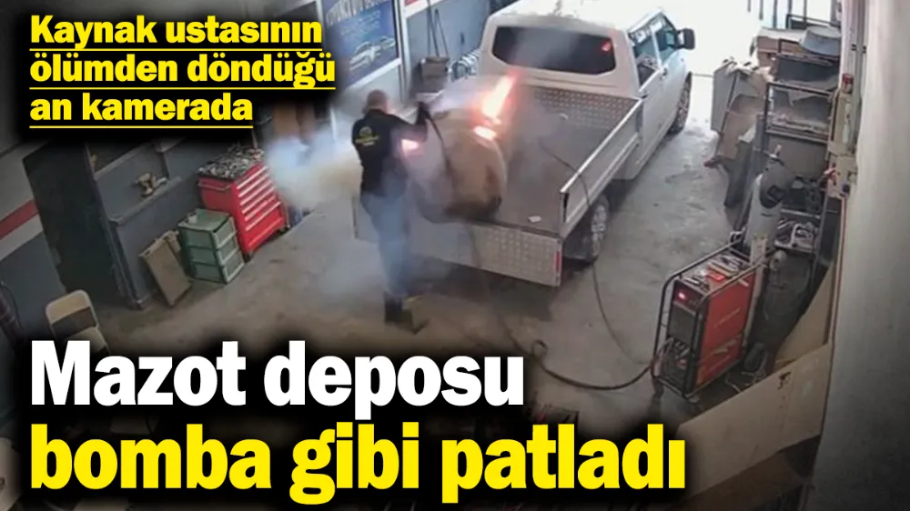 Konya’da mazot deposu bomba gibi patladı!