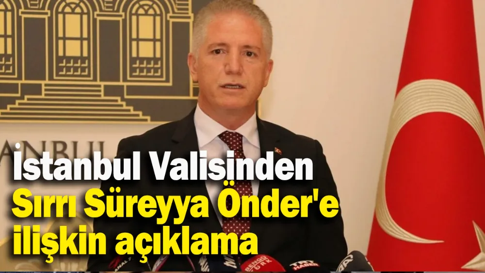 İstanbul Valisinden Sırrı Süreyya Önder