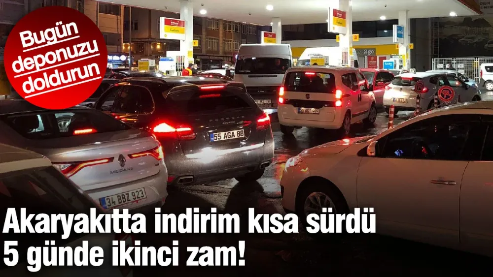 Bugün deponuzu doldurun! 