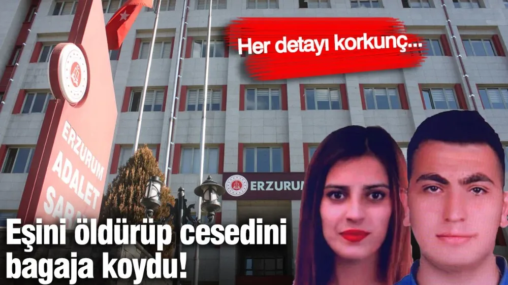 Eşini öldürüp cesedi bagaja koydu!