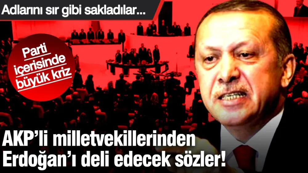 AKP’li milletvekillerinden Erdoğan’ı deli edecek sözler! 