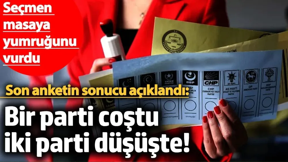 Seçmen yumruğunu masaya vurdu!