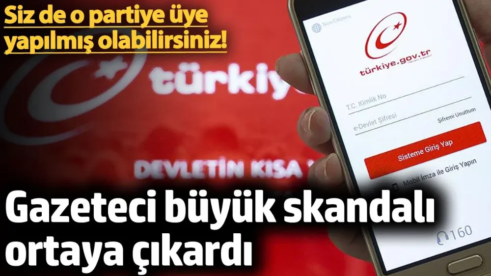 Gazeteci büyük skandalı ortaya çıkardı
