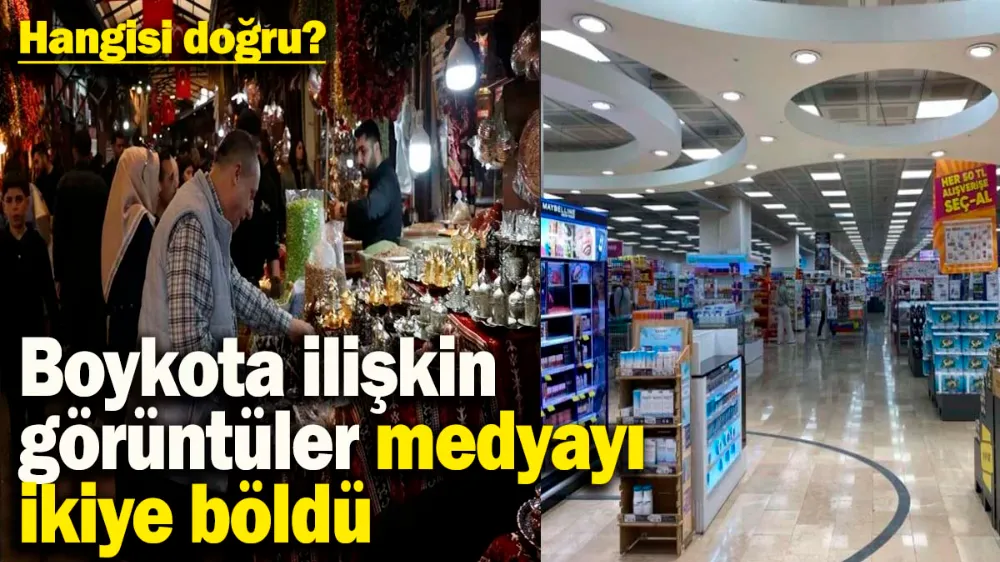 Boykota ilişkin görüntüler medyayı ikiye böldü! 