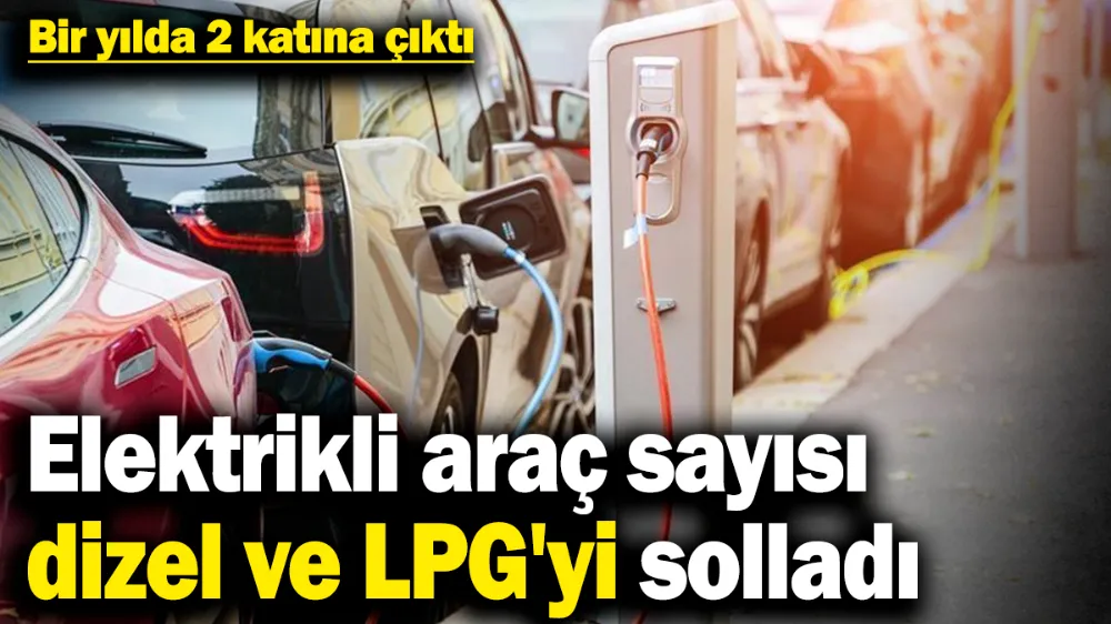 Elektrikli araç sayısı, dizel ve LPG