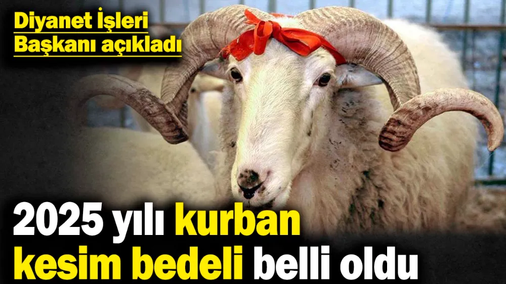 2025 yılı vekaletle kurban bedeli belli oldu