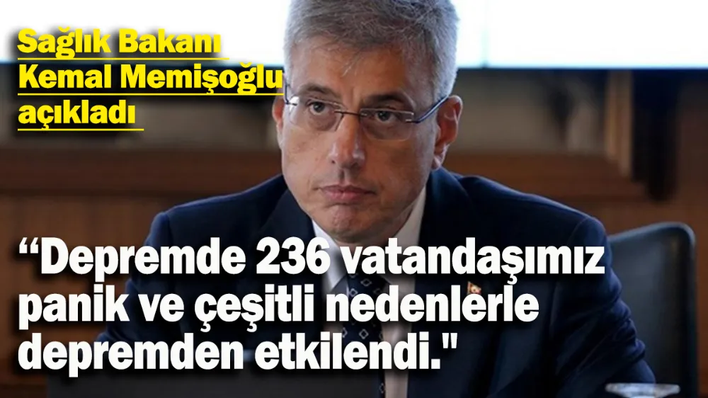 Sağlık Bakanı Kemal Memişoğlu açıkladı