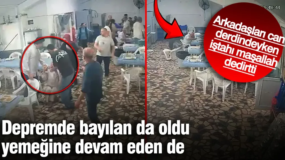 Arkadaşları can derdindeyken iştahı maşallah dedirtti