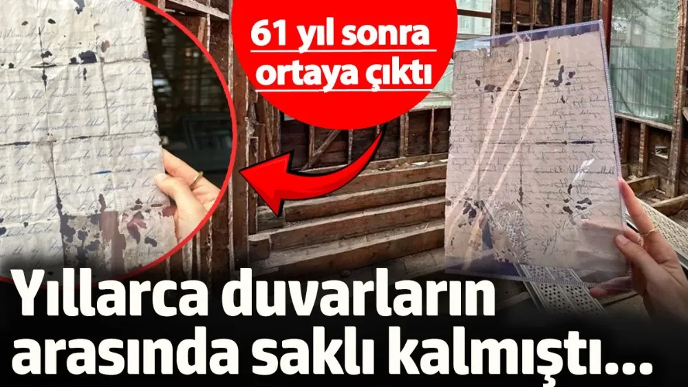 Yıllarca duvarların arasında saklı kalmıştı! 