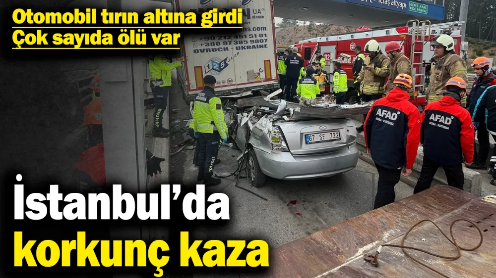 Otomobil tırın altına girdi! Çok sayıda ölü var