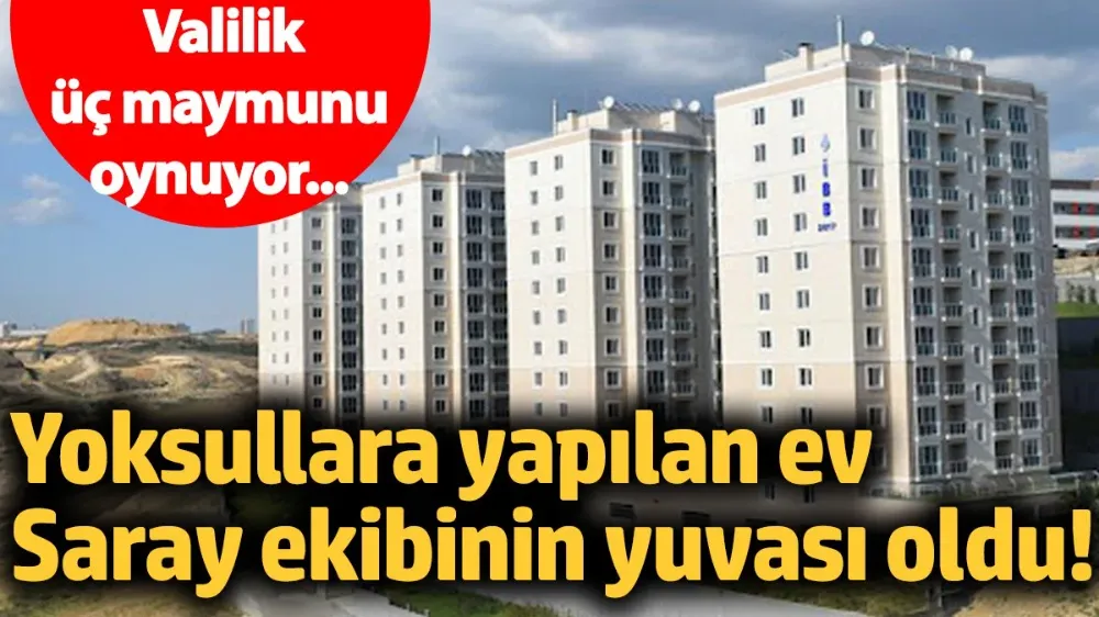 Yoksullara yapılan ev Saray ekibinin yuvası oldu! 