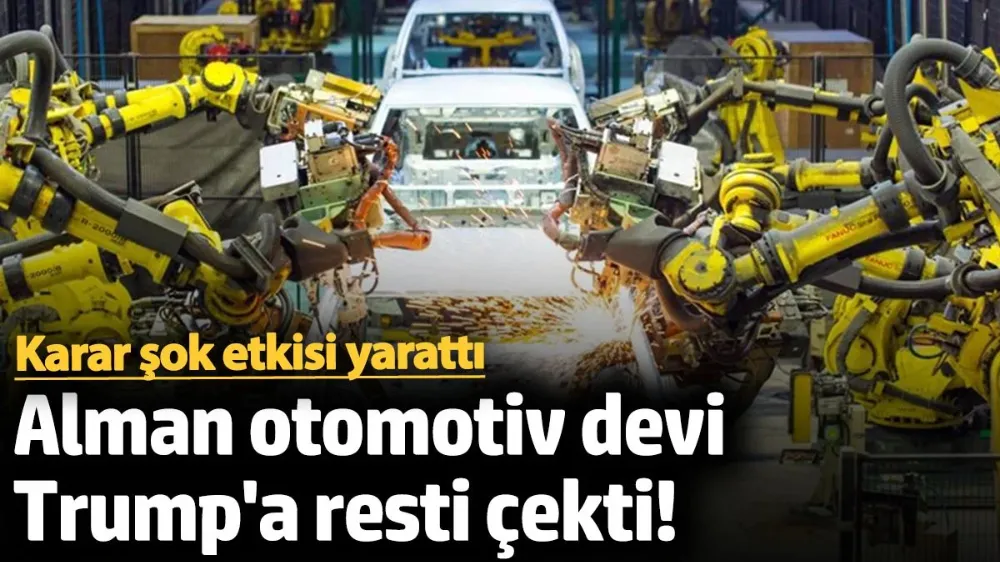 Alman otomotiv devi Trump