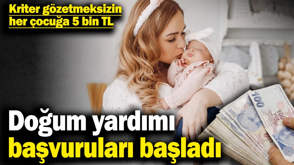 Kriter gözetmeksizin her çocuğa 5 bin TL