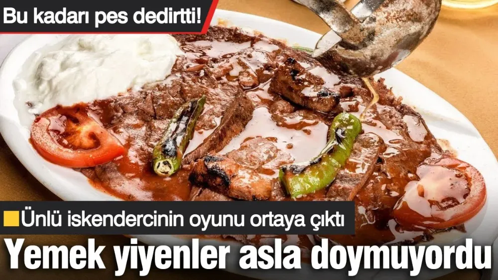 Bu kadarı pes dedirtti! Yemek yiyenler asla doymuyordu...