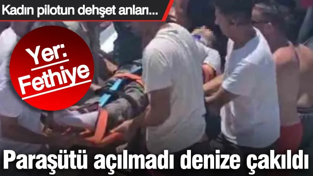 Kadın pilotun dehşet anları... 