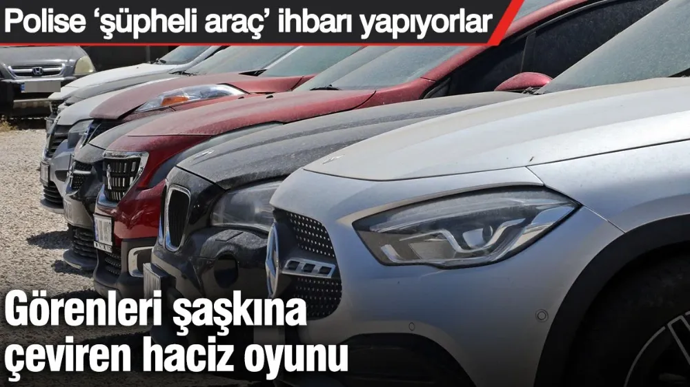 Görenleri şaşkına çeviren haciz oyunu