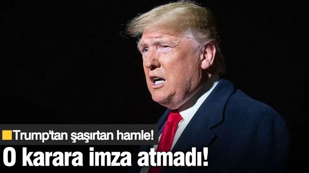 Son dakika... Trump