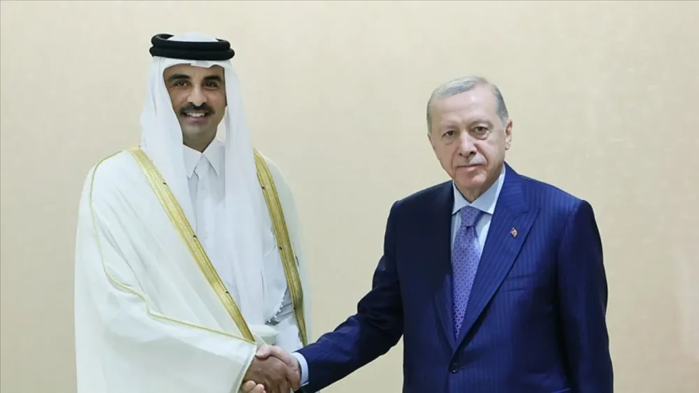 Cumhurbaşkanı Erdoğan, Katar Emiri Al Sani ile görüştü