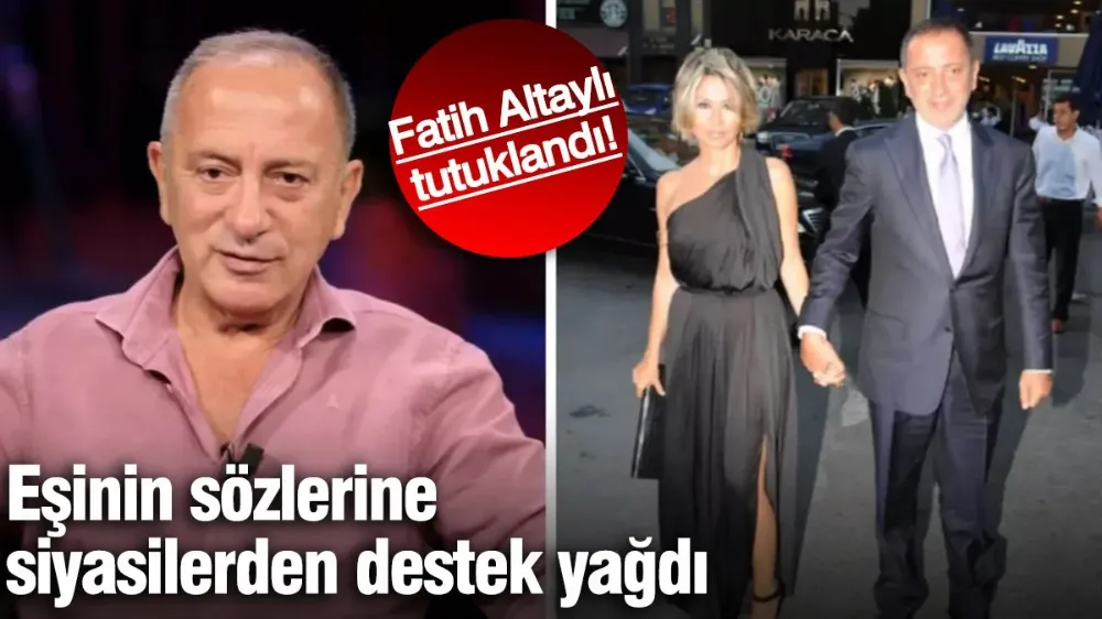 Eşinin sözlerine siyasilerden destek yağdı