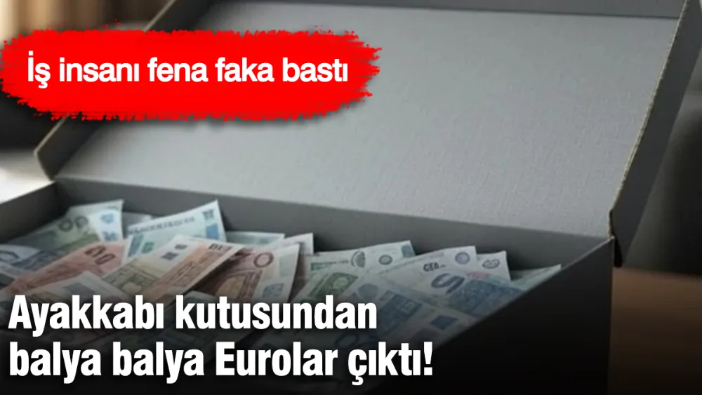 Ayakkabı kutusundan balya balya Eurolar çıktı! 