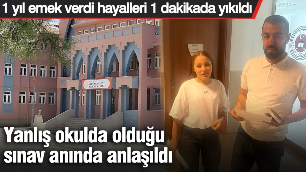 Yanlış okulda olduğu sınav anında anlaşıldı! 