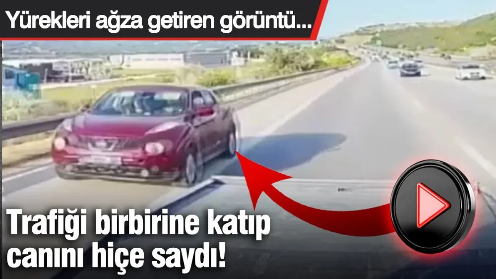 Trafiği birbirine katıp canını hiçe saydı! 