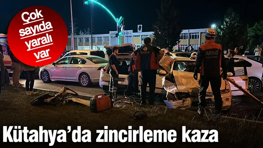 Kütahya’da zincirleme kaza! Çok sayıda yaralı var
