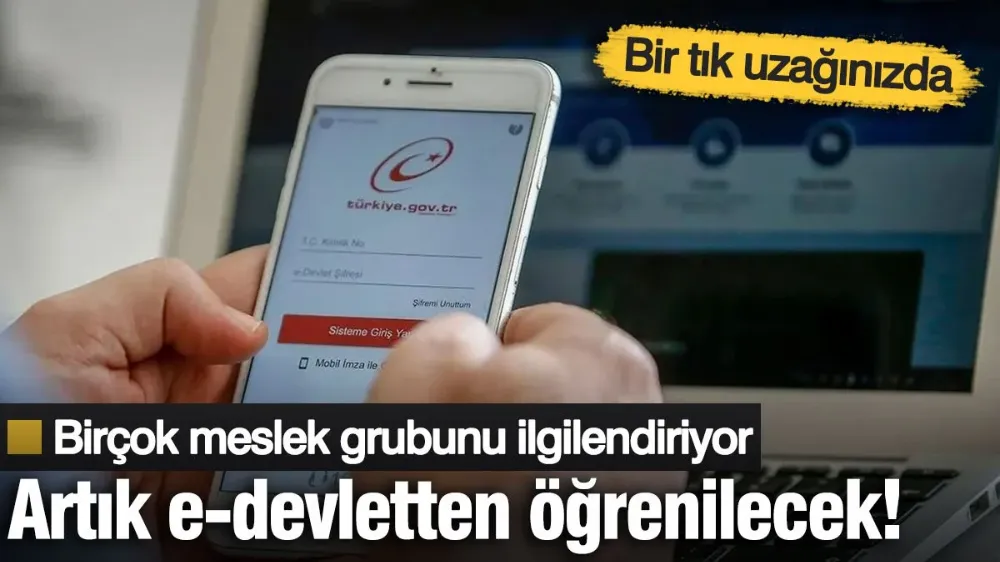 Türkiye’nin coğrafi verisi artık e-devletten öğrenilecek! 