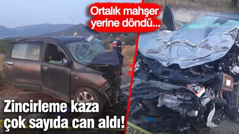 Zincirleme trafik kazası 5 can aldı! Ortalık mahşer yerine döndü...