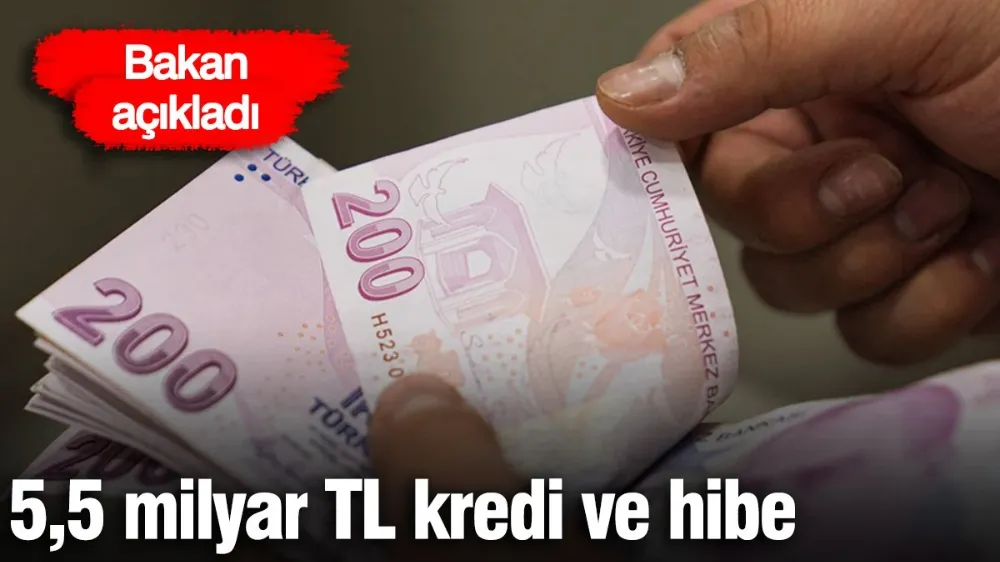 5,5 milyar TL kredi ve hibe! 