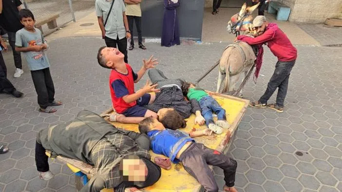 İsrail yine yardım bekleyen kadın ve çocukları öldürdü