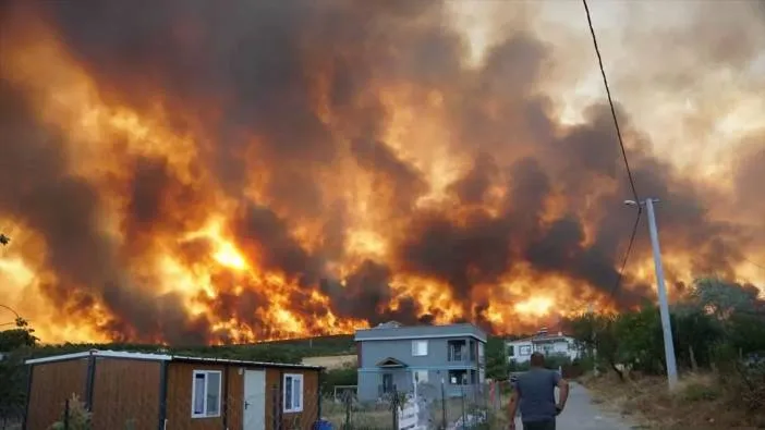 Tekirdağ yangını büyüdü Çanakkale sınırına ulaştı