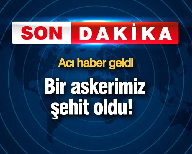 Bir askerimiz şehit oldu! MSB açıkladı