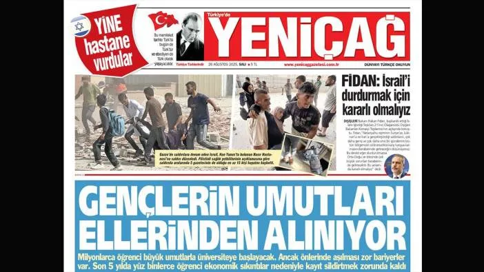 Yeniçağ Gazetesi: Gençlerin umutları ellerinden alınıyor