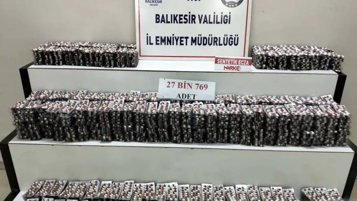 Kamyonette 27 bin uyuşturucu hap ele geçirildi; 1 gözaltı
